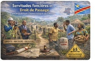 Servitudes foncières et  de droit de passage  en République Démocratique du Congo