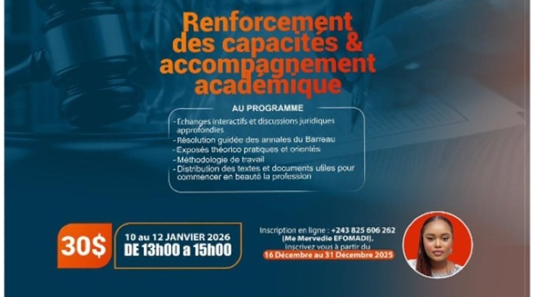 Préparation de Test du Barreau de Kinshasa Matete