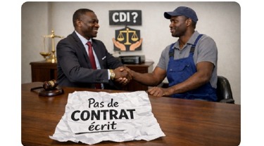 Travail sans contrat écrit : Droits et Recours