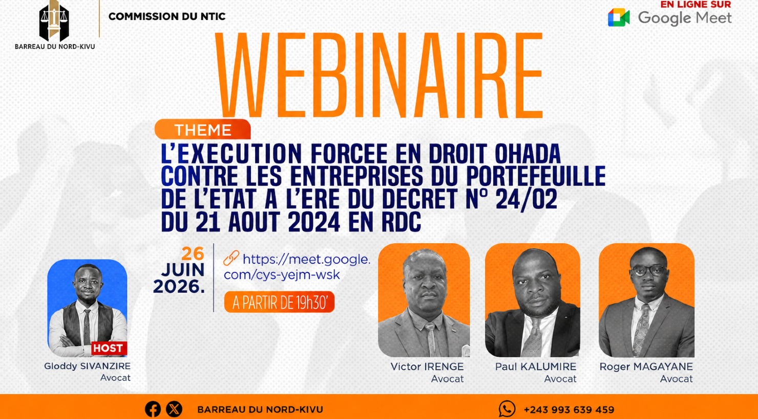 L'EXECUTION FORCEE EN DROIT OHADA CONTRE LES ENTREPRISES DU PORTEFEUILLE DE L'ETAT A L'ERE DU DECRET N°24/02 DU 21 AOUT 2024 EN RDC