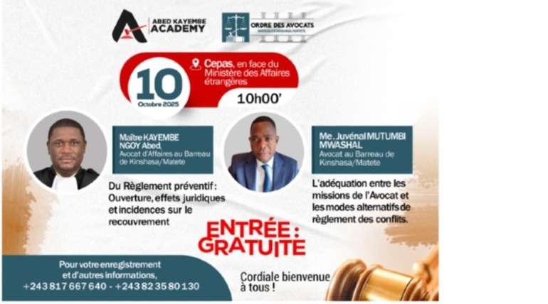 L’adéquation entre les missions de l’Avocat et les modes alternatifs de règlement des conflits | Du Règlement préventif : Ouverture, effets juridiques et incidences sur le recouvrement