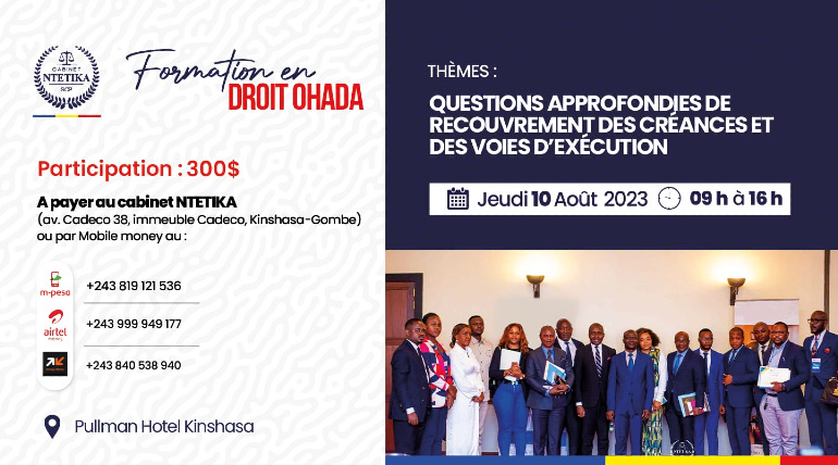 FORMATION EN DROIT OHADA